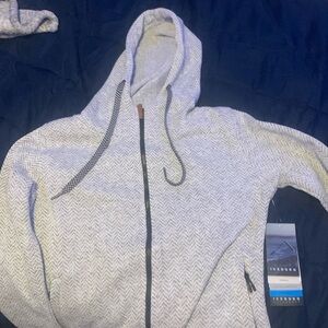 Light grey new zip up jacket